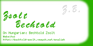 zsolt bechtold business card